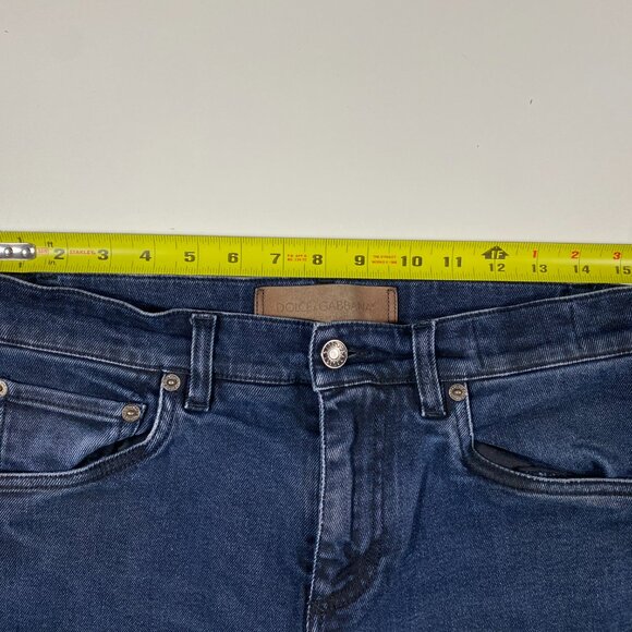 Dolce & Gabbana 16 Stretch Slim Fit Dark Wash Mens Jeans size 30x27 - Picture 7 of 8